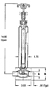 CPC-Cryolab Shutoff Valve CV3 Series Globe Dimensions